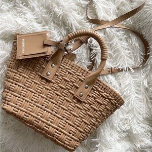 Balenciaga Woven Rubber Basket Bag